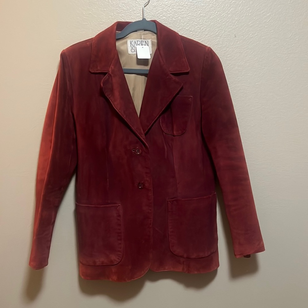 Karen silton genuine leather jacket *VINTAGE*